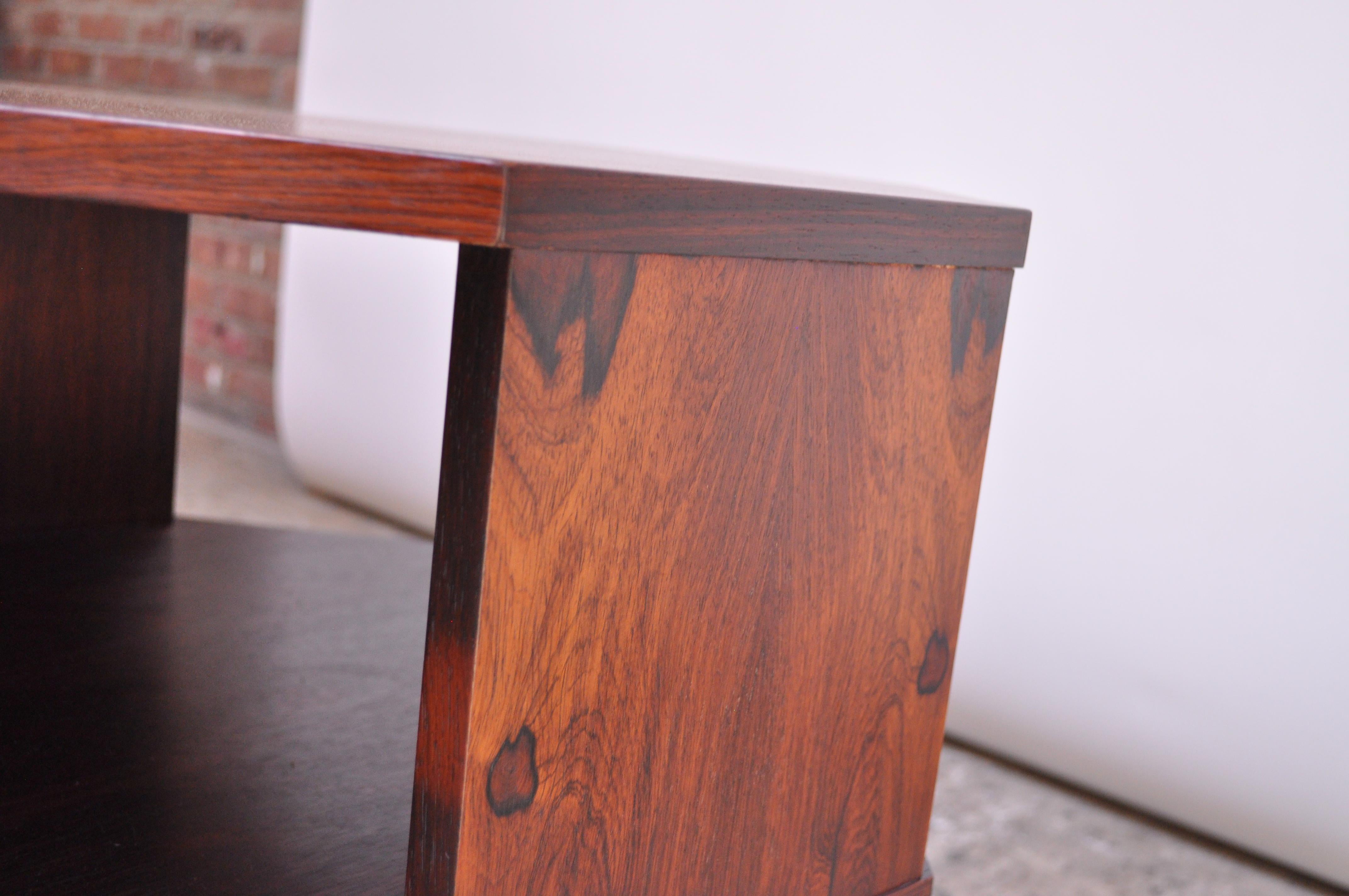 Mid-Century Modern Rosewood Octagonal Side Table 10