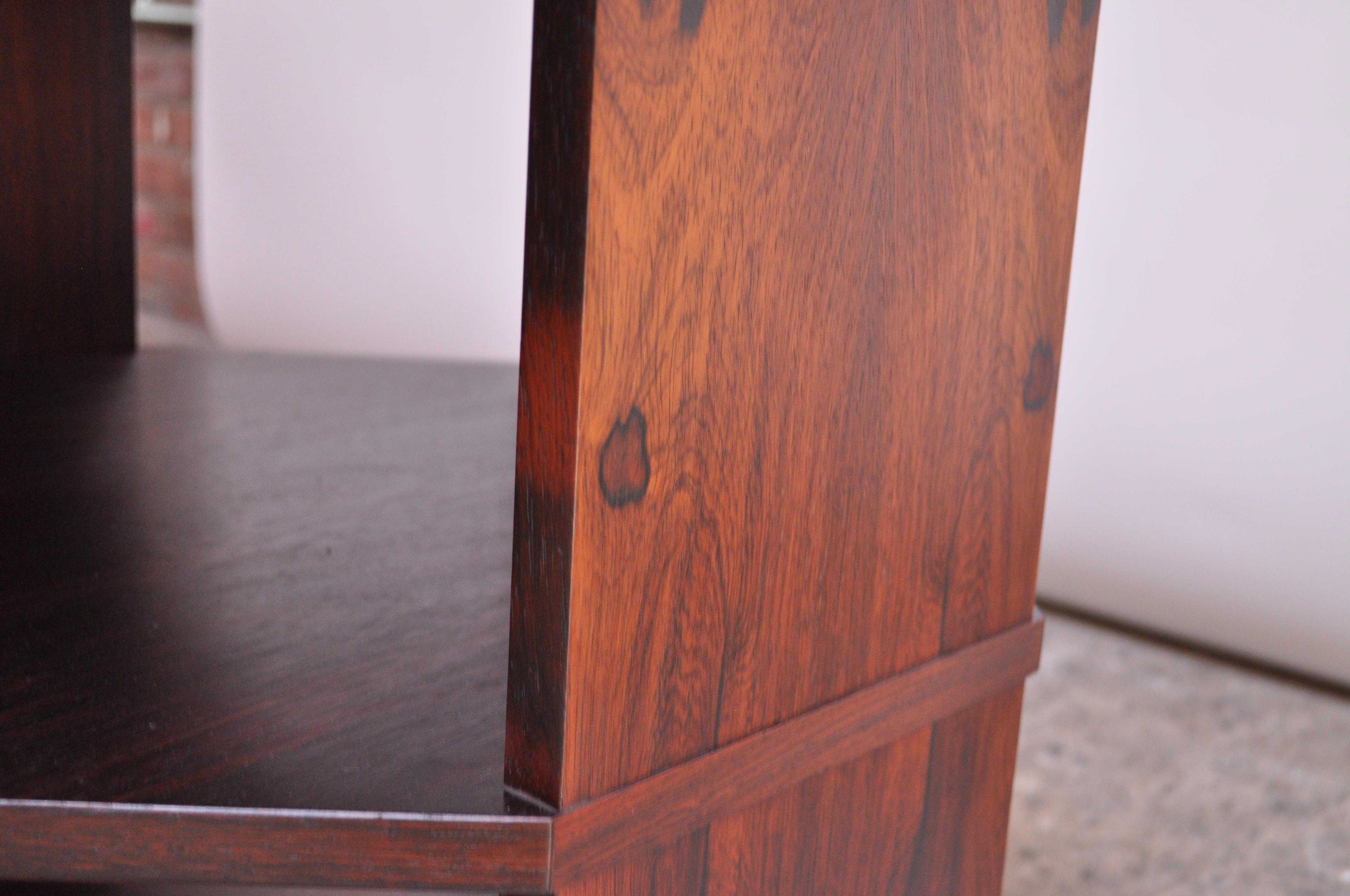 Mid-Century Modern Rosewood Octagonal Side Table 11