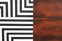 Mid-Century Modern Rosewood Organic Sideboard with Labyrinth Pattern, 1960s