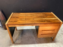 Mid century Modern Rosewood & Palm Desk made in Columbia