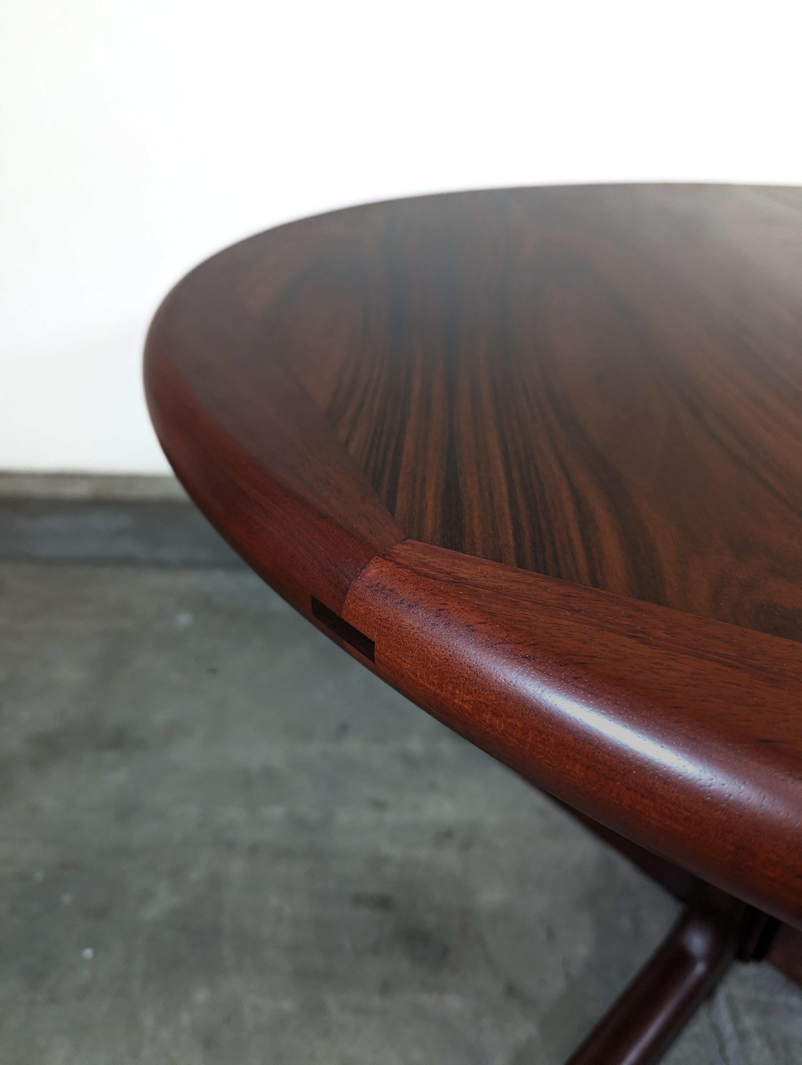 Mid-20th Century Mid Century Modern Rosewood Pedestal Dining Table by Dyrlund, c1960s