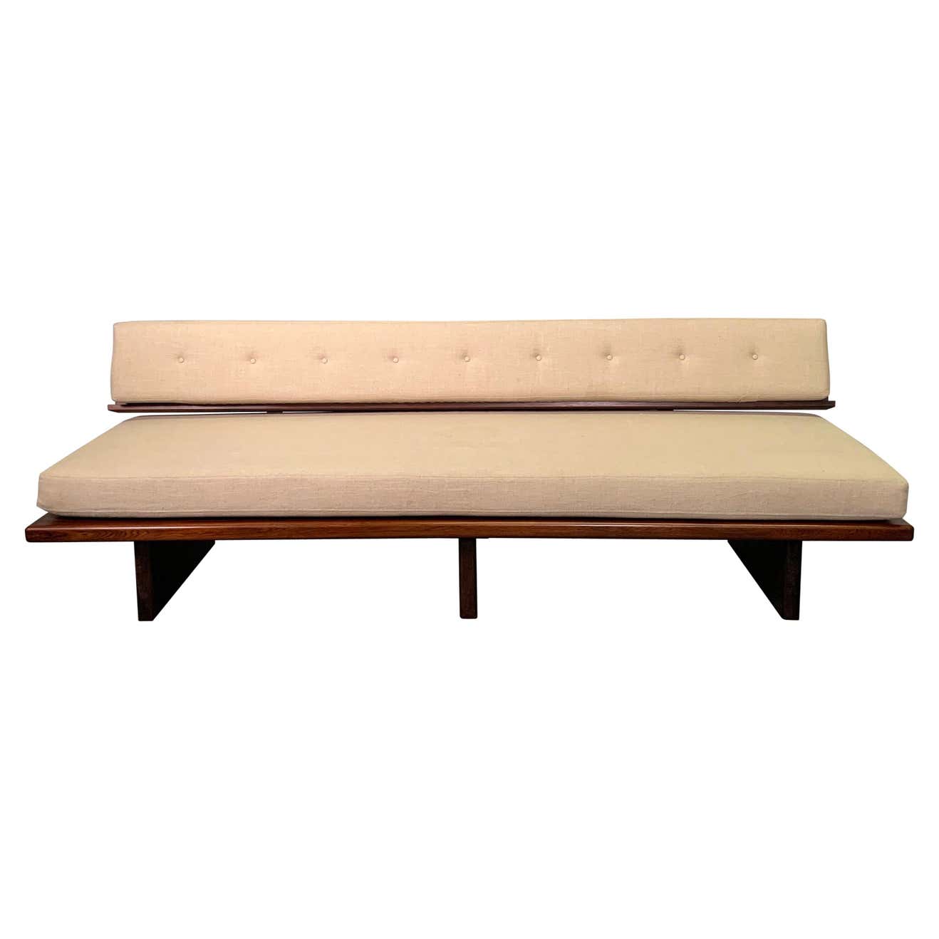 Brazilian Mid-Century Modern Rosewood Platform Sofa at 1stDibs