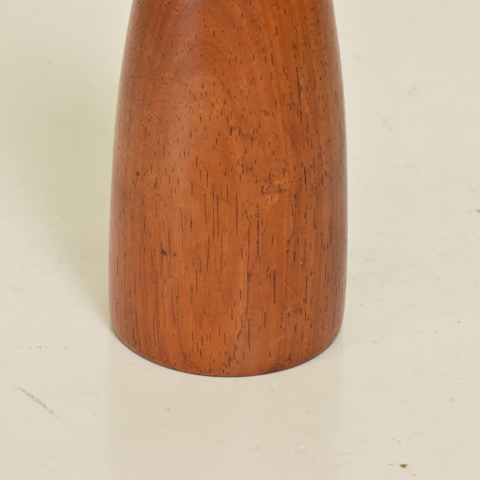 Oiled Mid-Century Modern Rosewood Sculptural Decorative Vase by Osolnik Originals