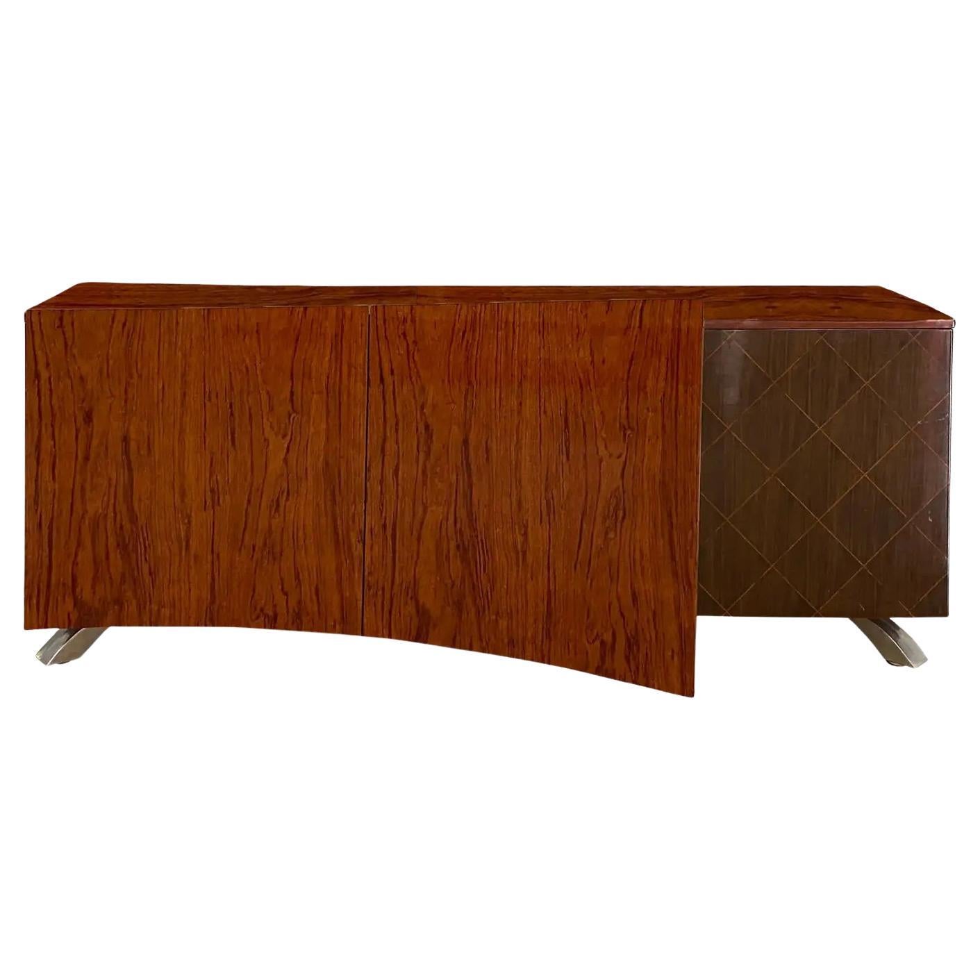 Credenza in legno di palissandro del Mid Century Modern Sideboard Buffet, Large Credenza di Dakota Jackson