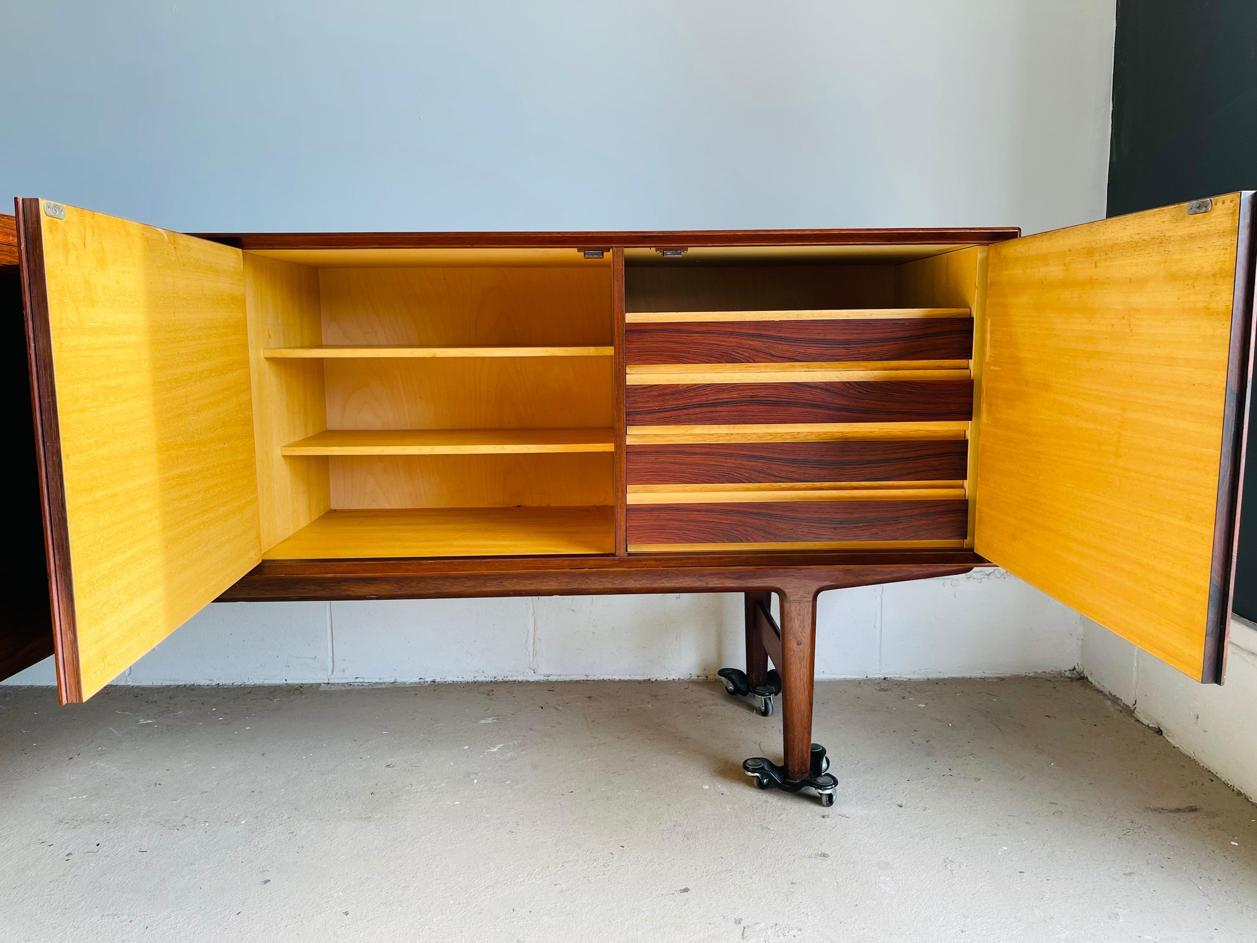 20th Century Mid-Century Modern Rosewood Sideboard by Fredrik Kayser for Viken Mobelfabrik