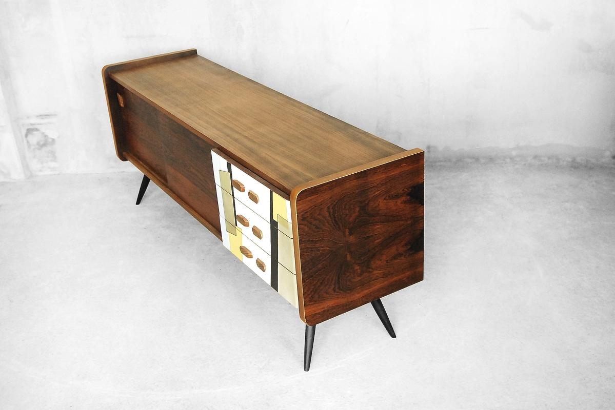 Mid-Century Modern Rosewood Sideboard with Pattern, 1960s 4