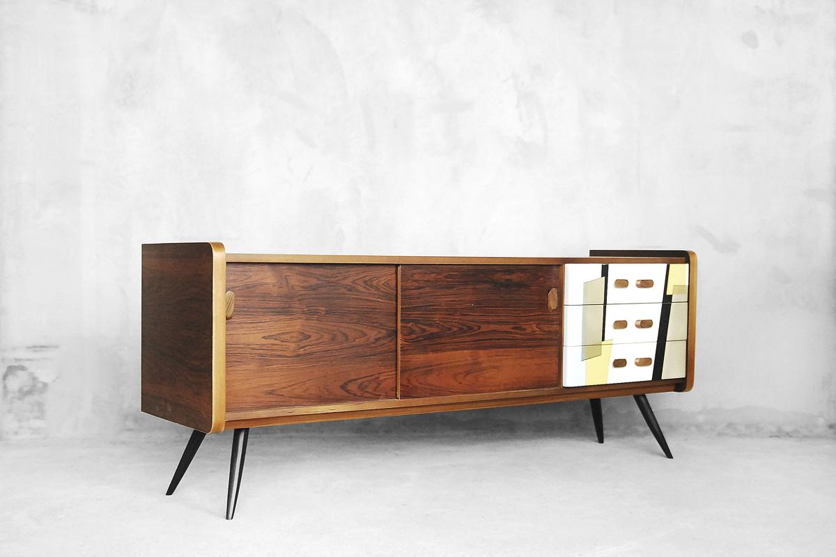 Mid-Century Modern Rosewood Sideboard with Pattern, 1960s 5
