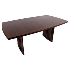 Mid Century Modern Rosewood Skovby #19 Expandable Dining Table