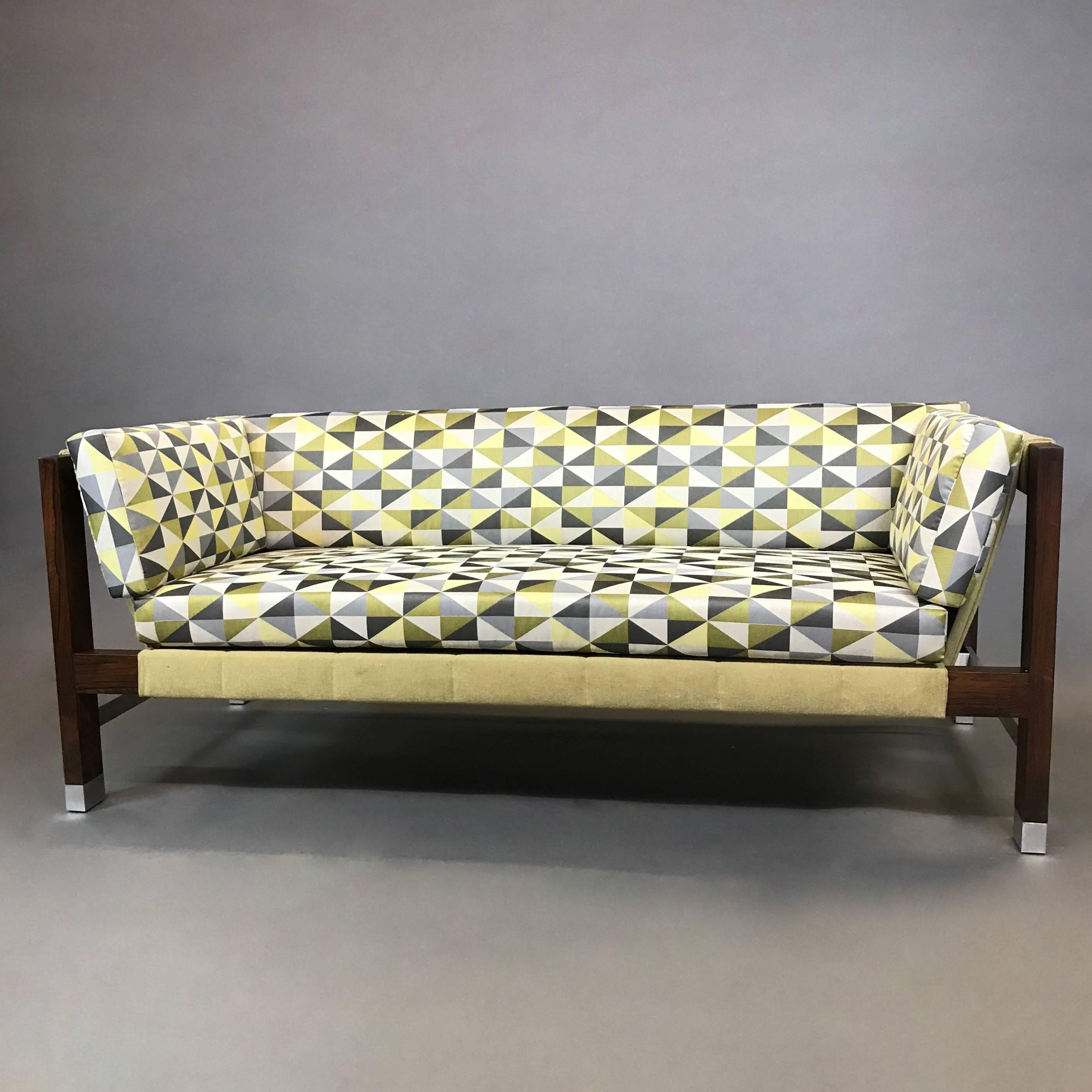 Modernes rosenholzsofa aus der Mitte des Jahrhunderts von Jack Cartwright (Moderne der Mitte des Jahrhunderts)