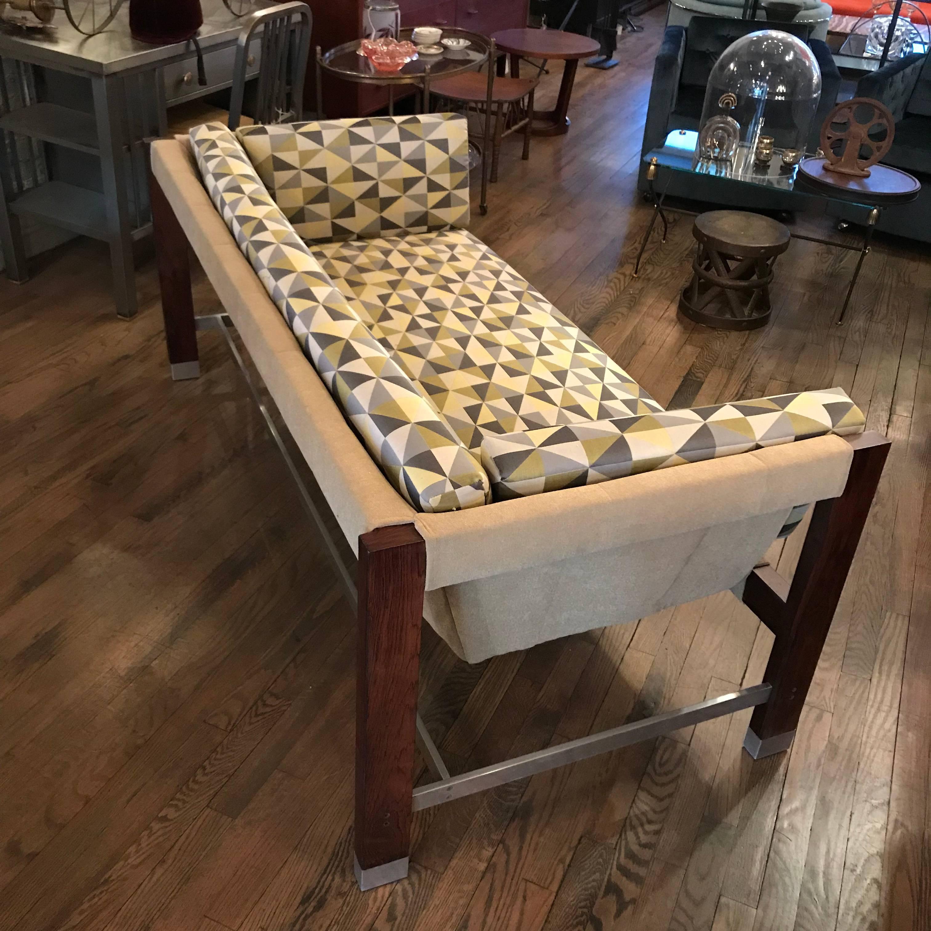 Modernes rosenholzsofa aus der Mitte des Jahrhunderts von Jack Cartwright 1