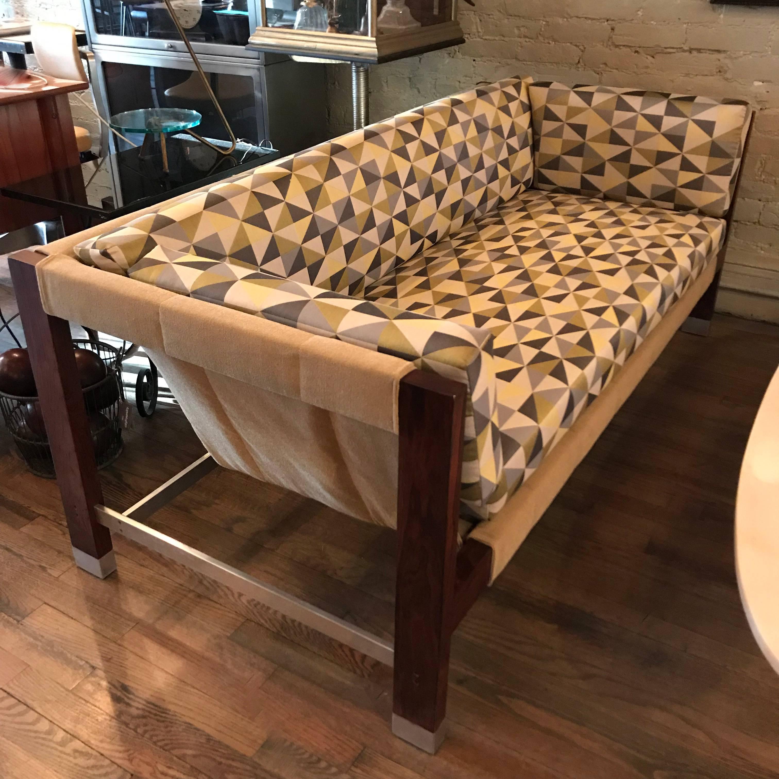 Modernes rosenholzsofa aus der Mitte des Jahrhunderts von Jack Cartwright 2