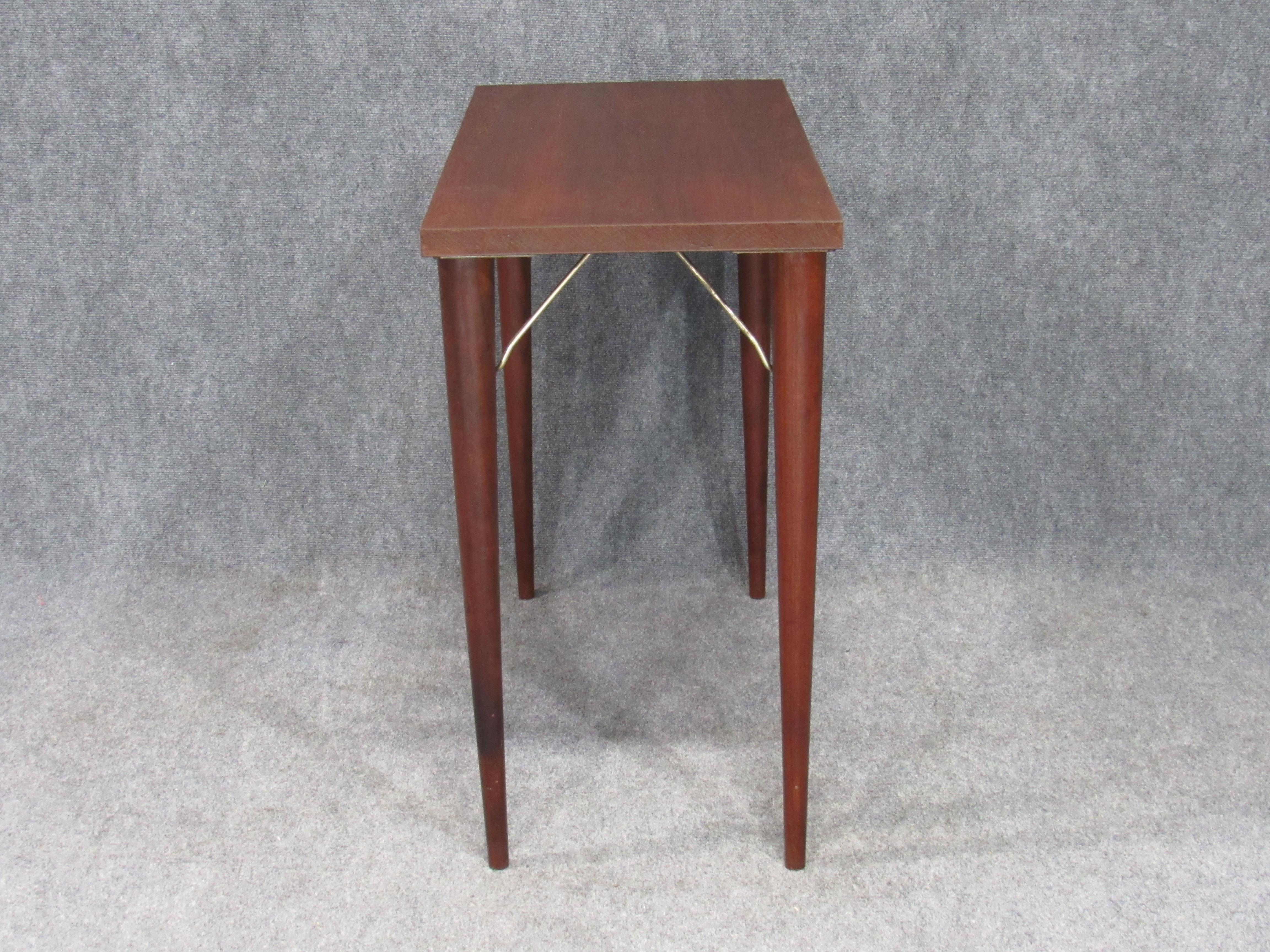 Mid-Century Modern Rosewood Sofa Console Table or Desk Return by Design Research For Sale 3