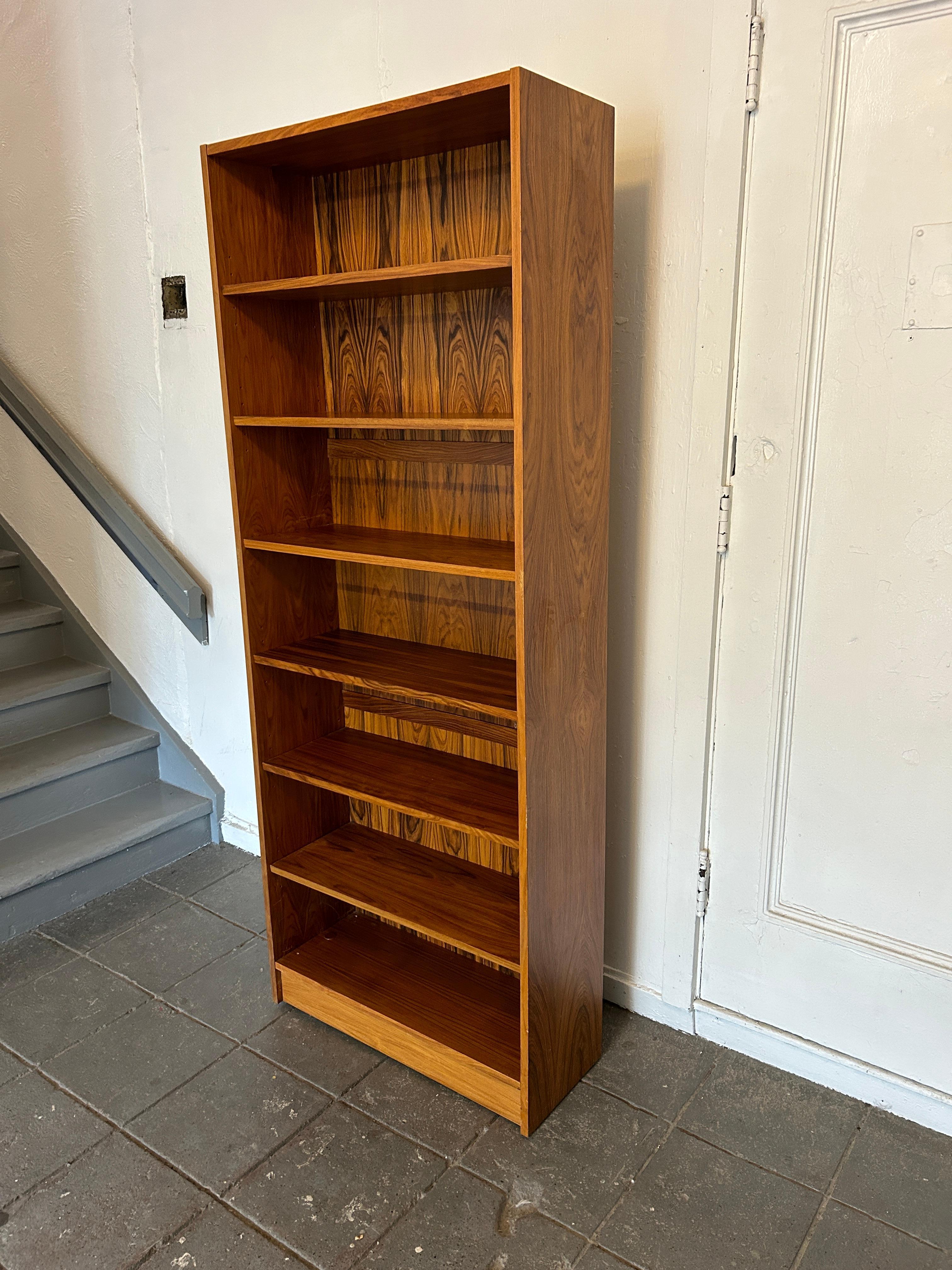 Mid-Century Modern Rosewood tall bookcase Made in Brazil 2