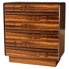 Mid Century Modern Rosewood Tall Dresser Chest by Westnofa of Norway