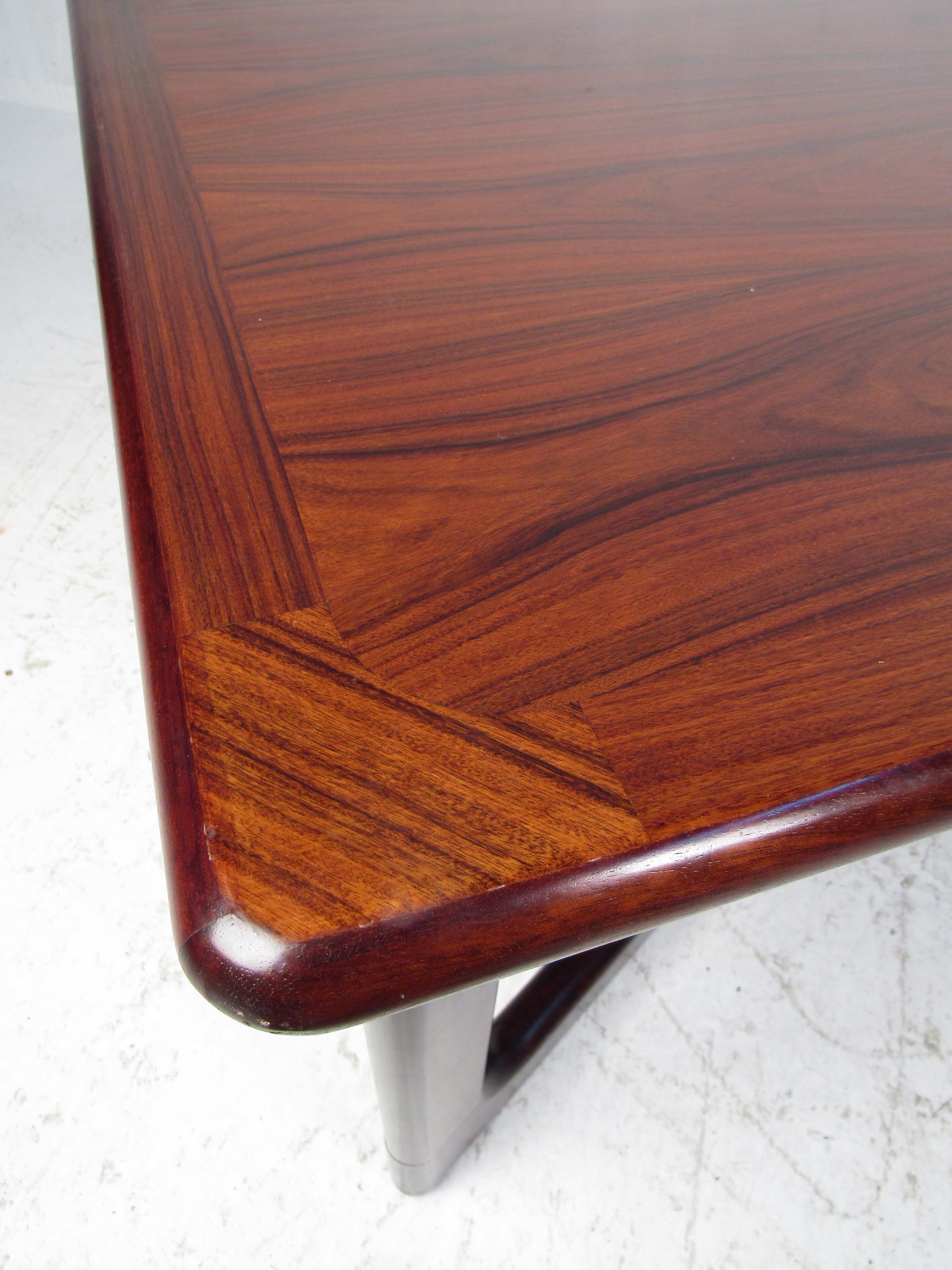 Mid-Century Modern Rosewood "X" Base Coffee Table Sale at 1stDibs