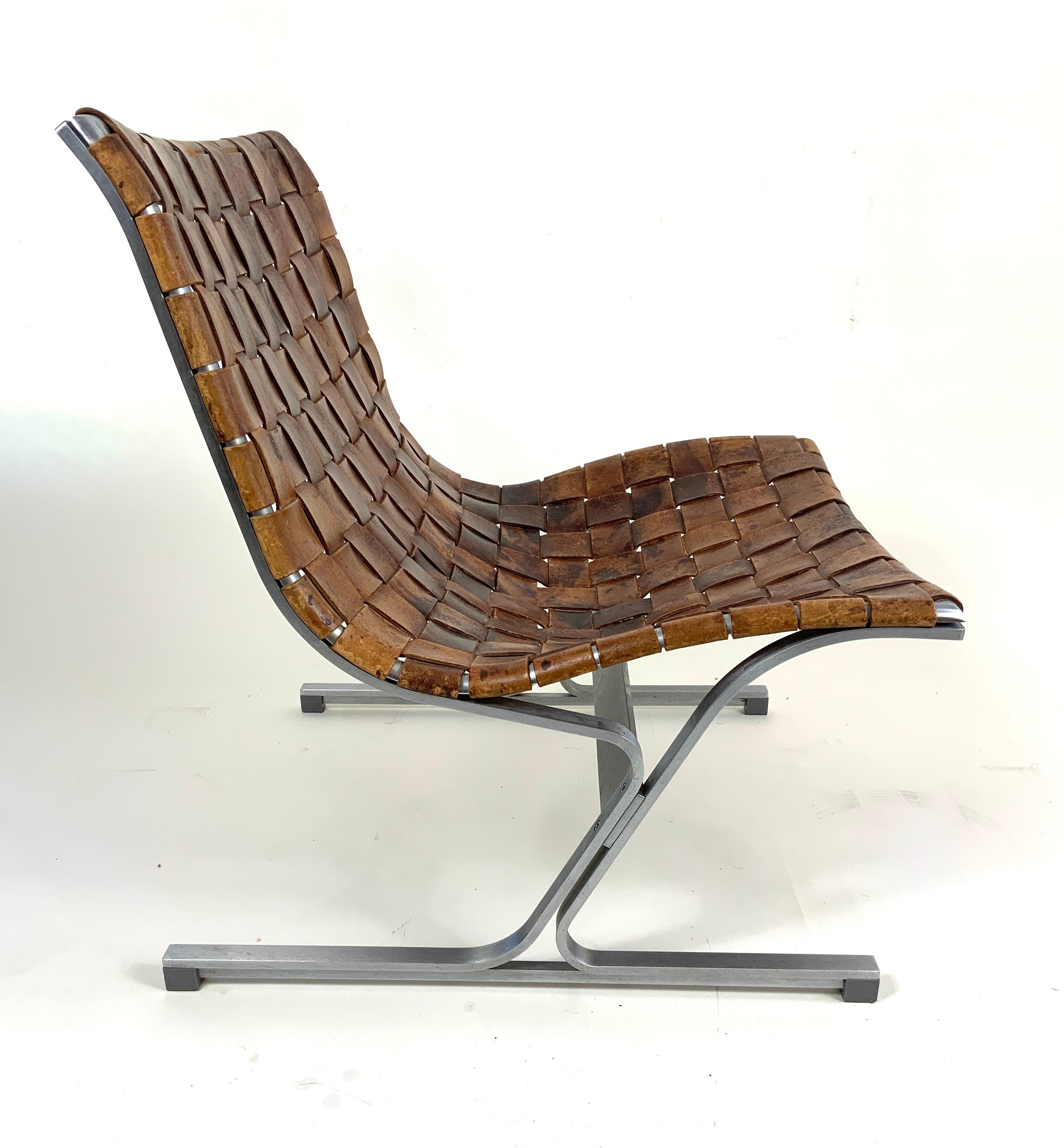 Italian Mid-Century Modern Ross Littell Luar PLR 1 Lounge Chair for ICF Italy, 1960’s For Sale