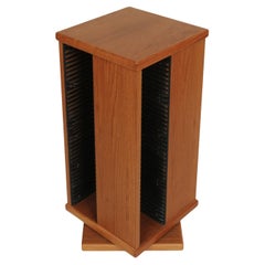Mid Century Modern Rotating CD Rack