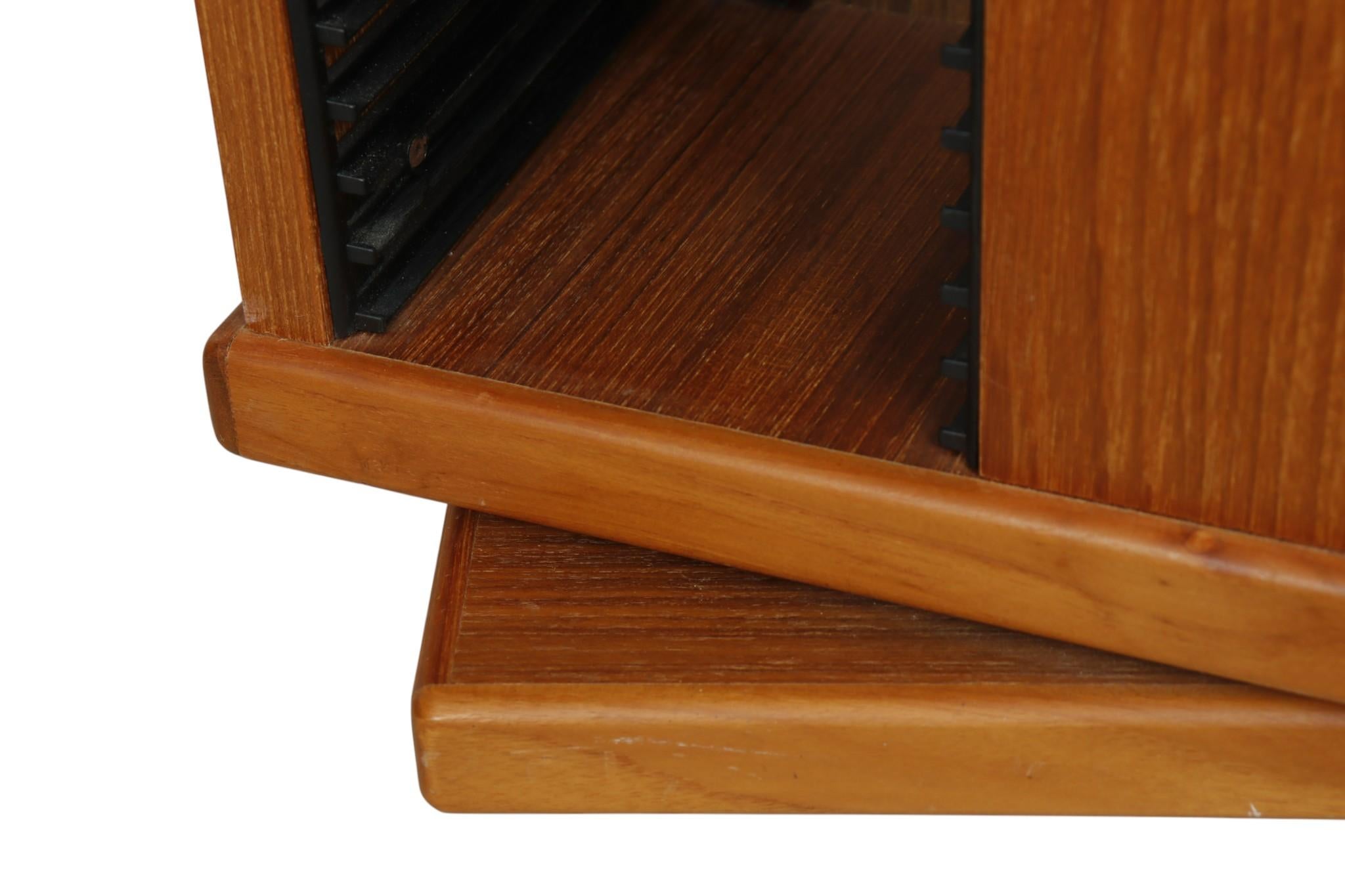 Canadian Mid Century Modern Rotating CD Rack For Sale