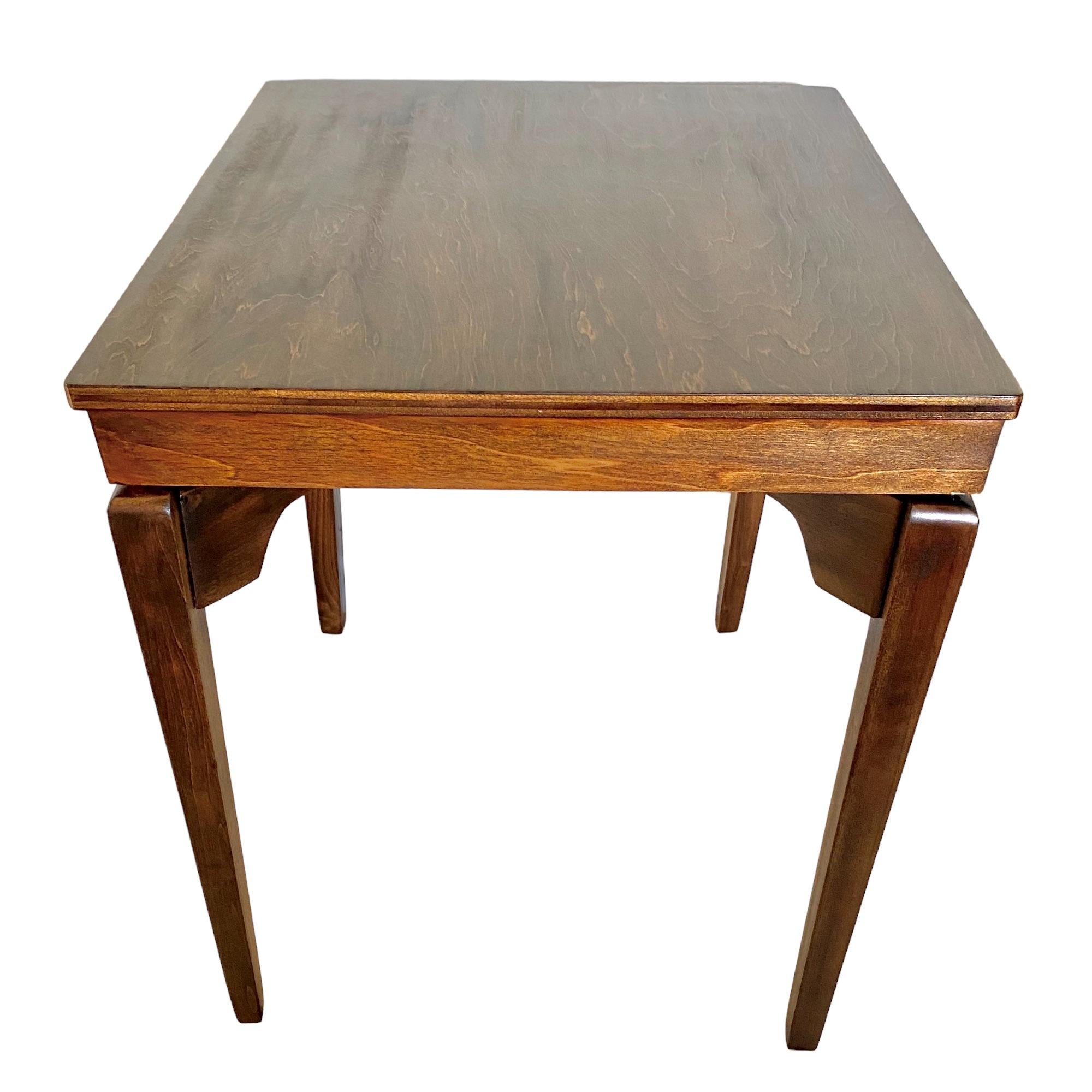 American Mid-Century Modern Rotating Top Accent Table, 1950s