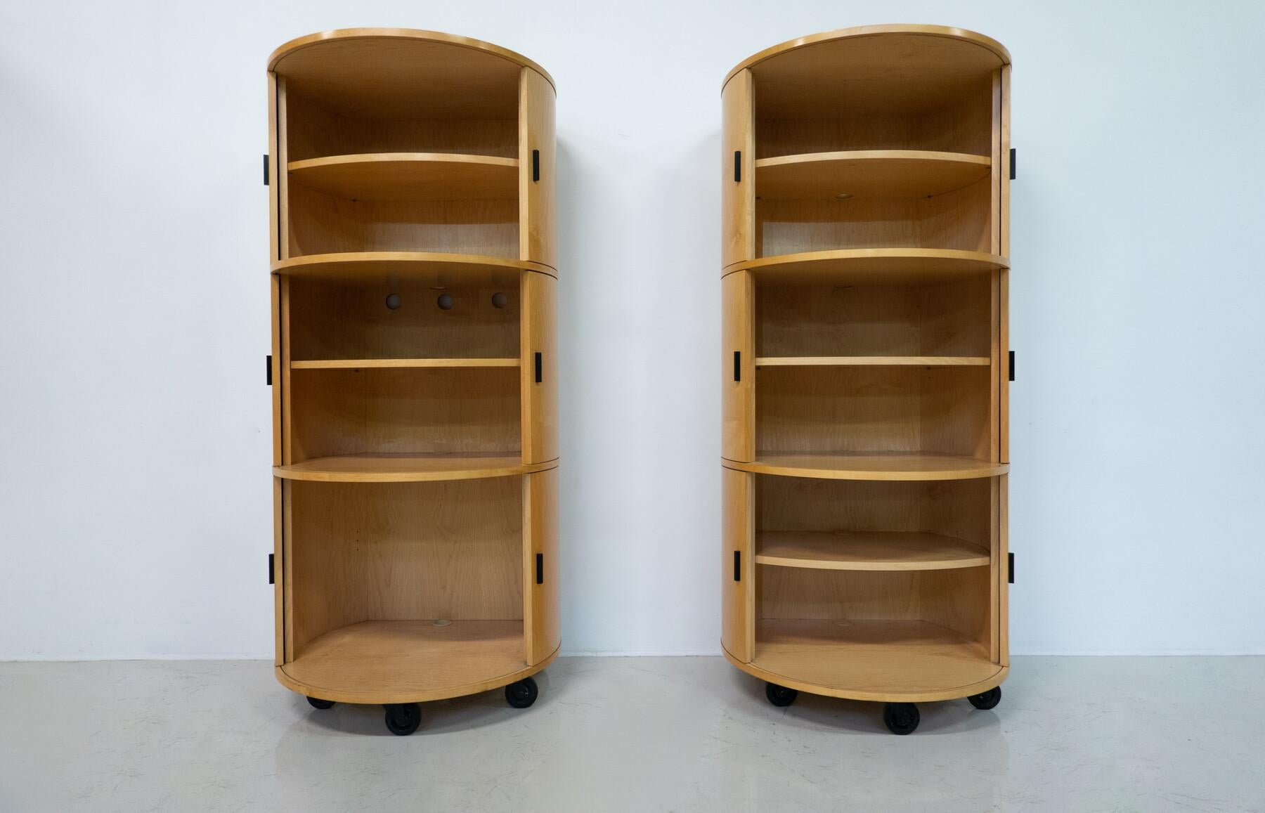 Mid-Century Modern Round Cabinets 'Big O' by Dirk Meylaerts, 1990s In Good Condition For Sale In Brussels, BE