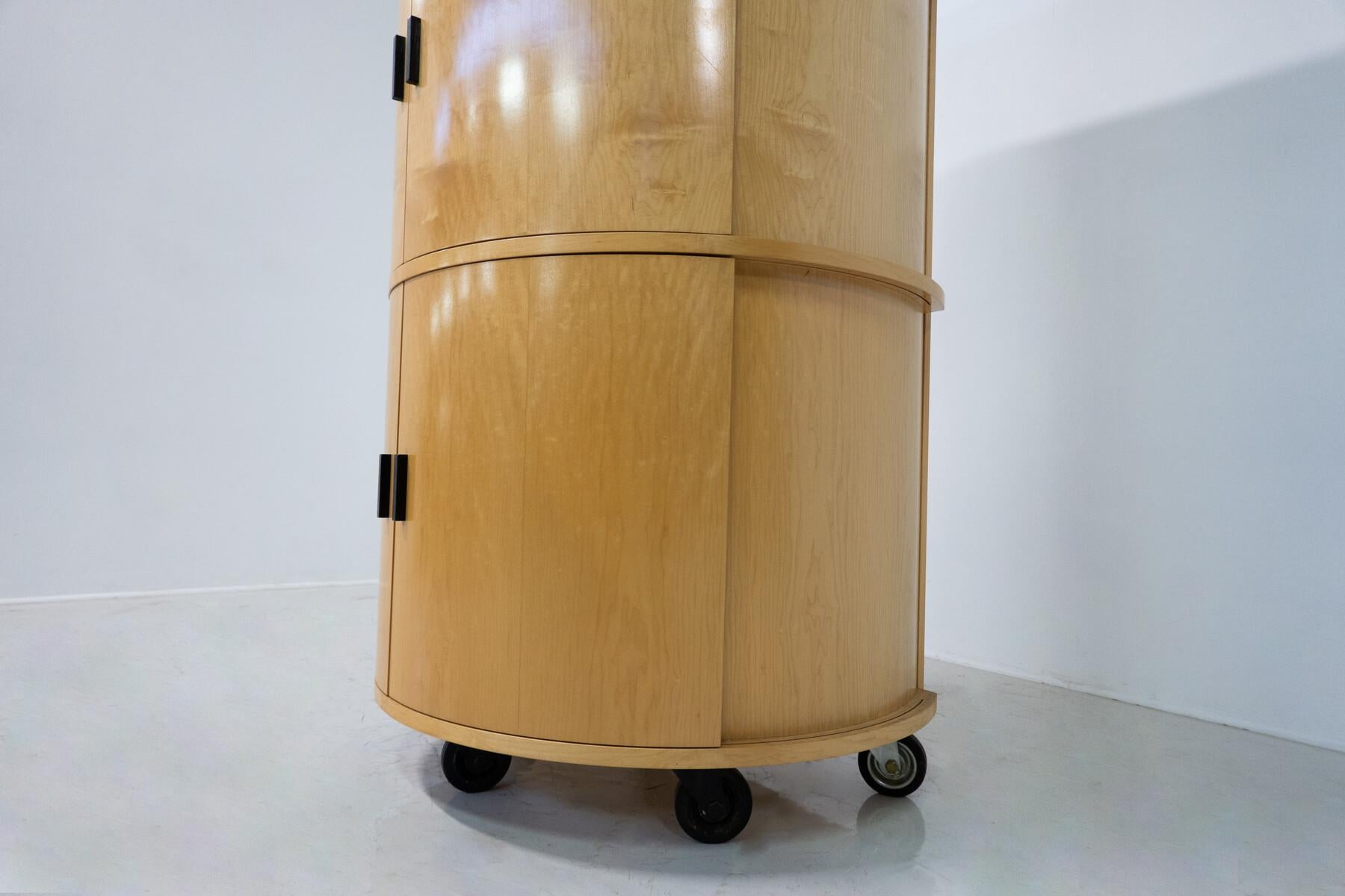 Mid-Century Modern Round Cabinets 'Big O' by Dirk Meylaerts, 1990s For Sale 1