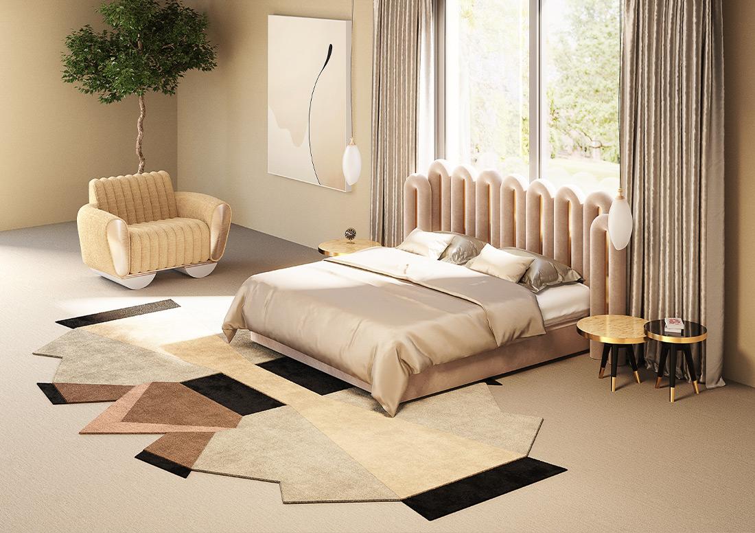 Modernes rundes Ess- und Wohnzimmertisch-Set mit Leder, Intarsien und Lackplatte (21. Jahrhundert und zeitgenössisch) im Angebot