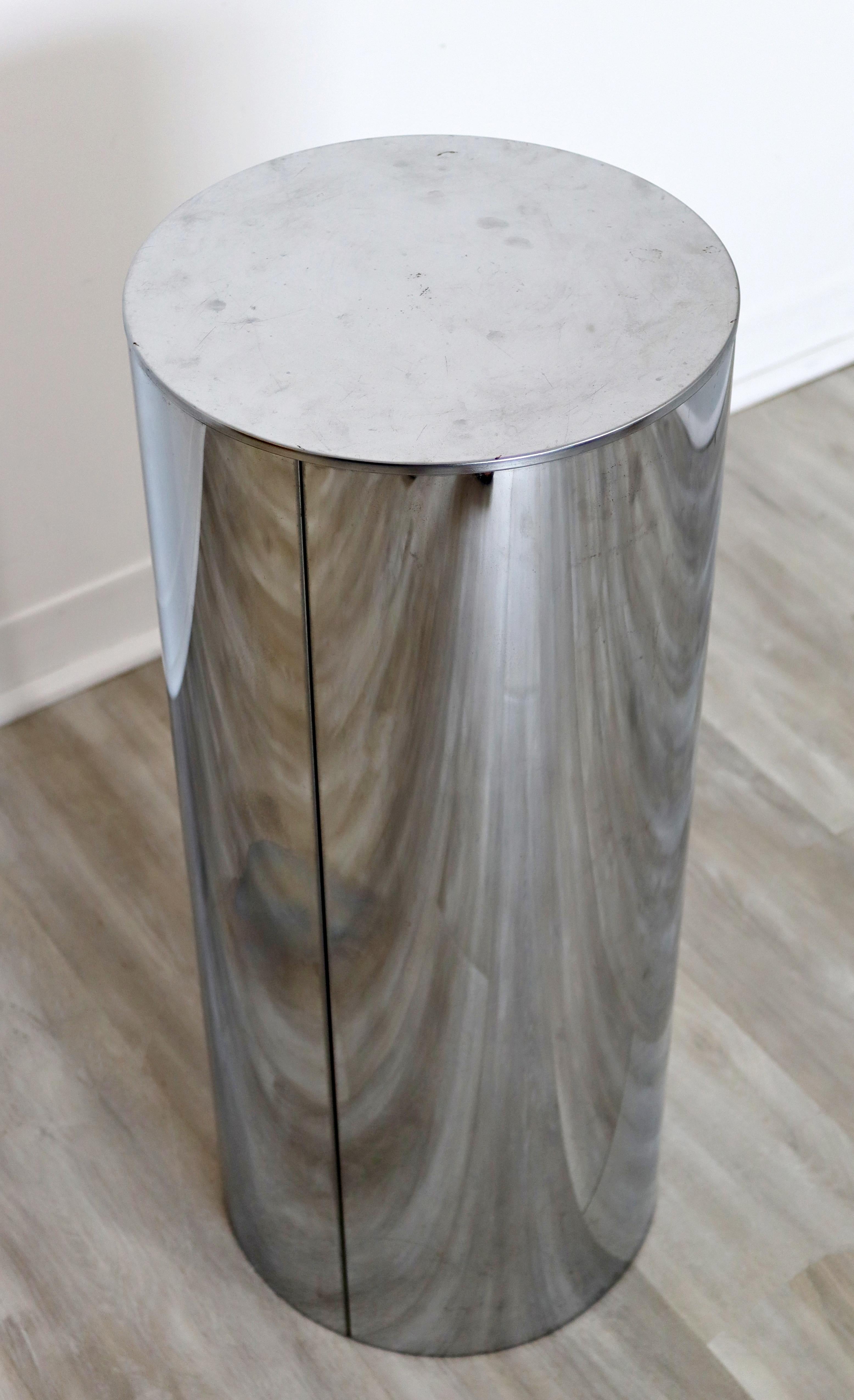 round cylinder stand pedestal display