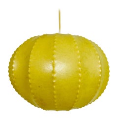 Mid-Century Modern Round Cocoon Pendant Lamp, 1960s, Italy