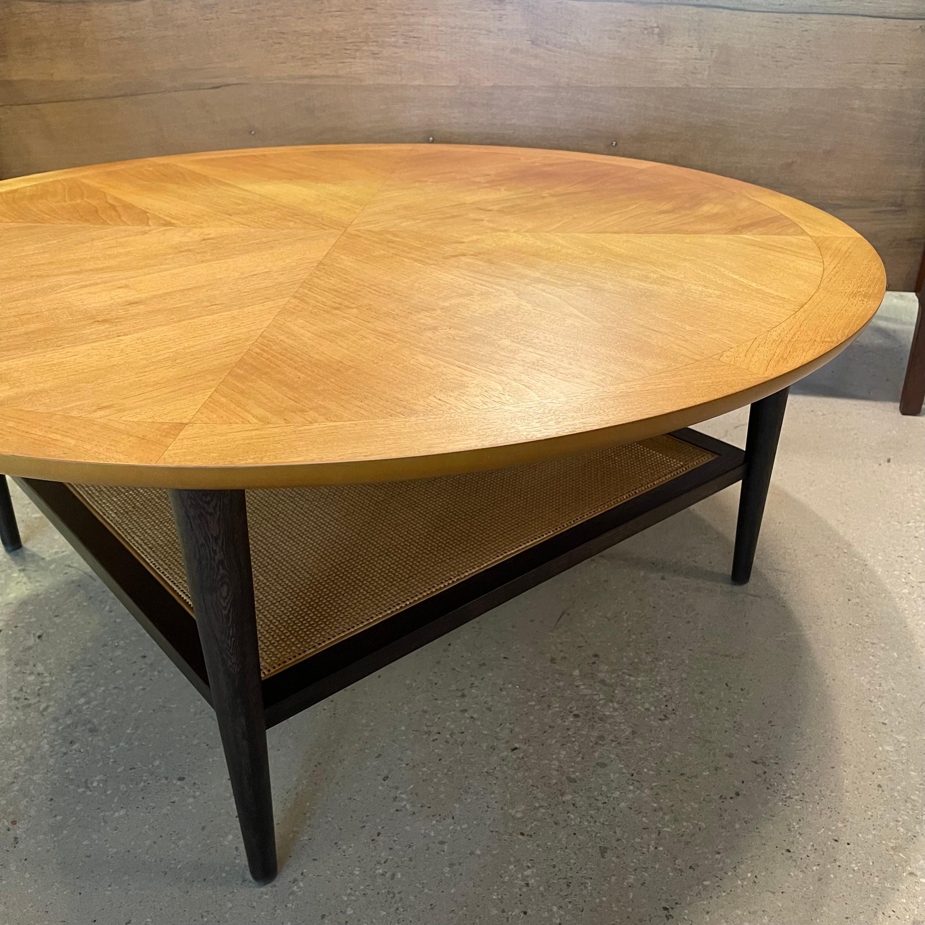 vintage mid century round coffee table