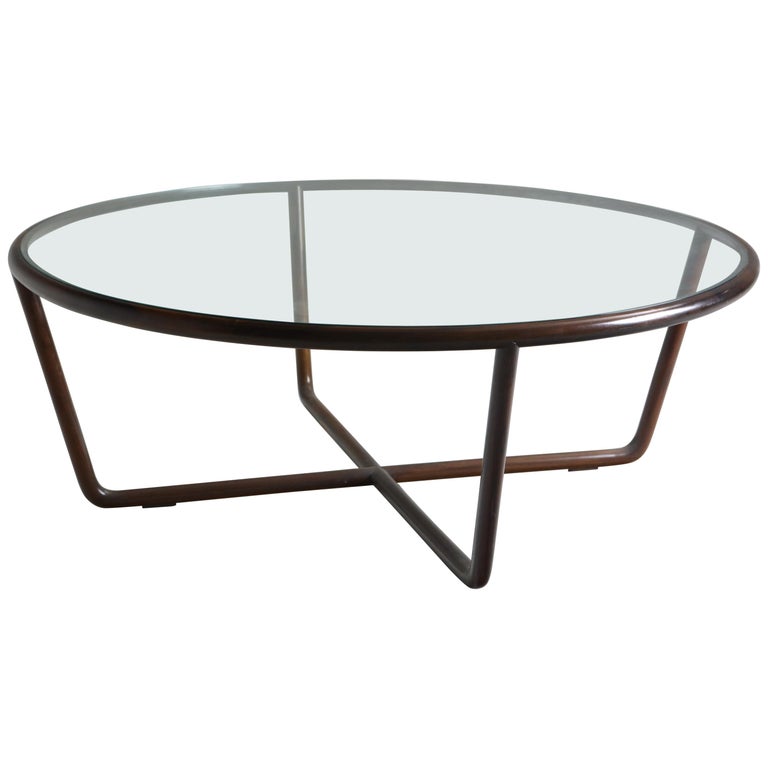 Mid Century Modern Round Coffee Table Designed By Joaquim Tenreiro