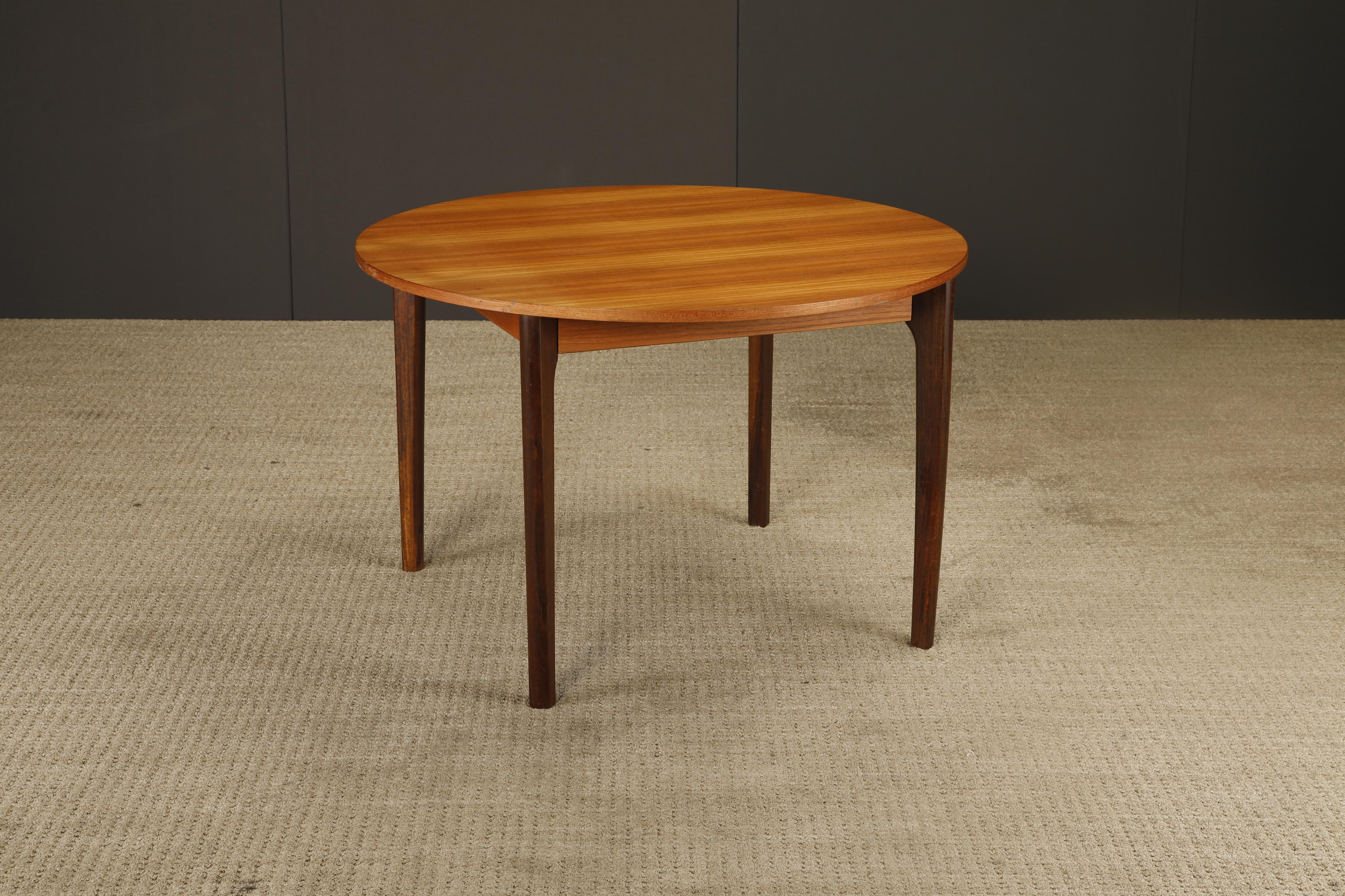 Mid-Century Modern Round Dining / Café / Game Table, Denmark, 1960s For Sale 7