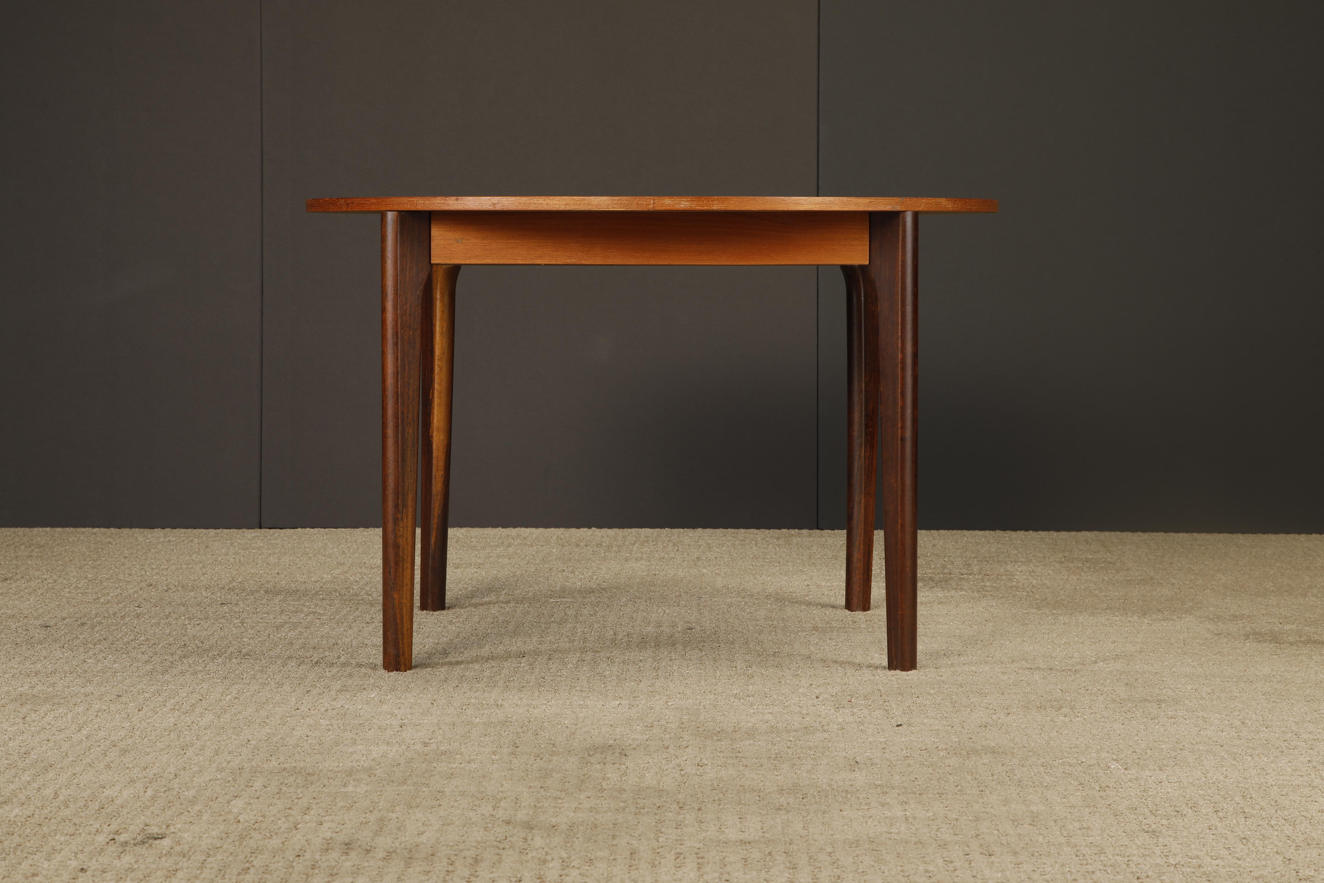 Mid-Century Modern Round Dining / Café / Game Table, Denmark, 1960s For Sale 9