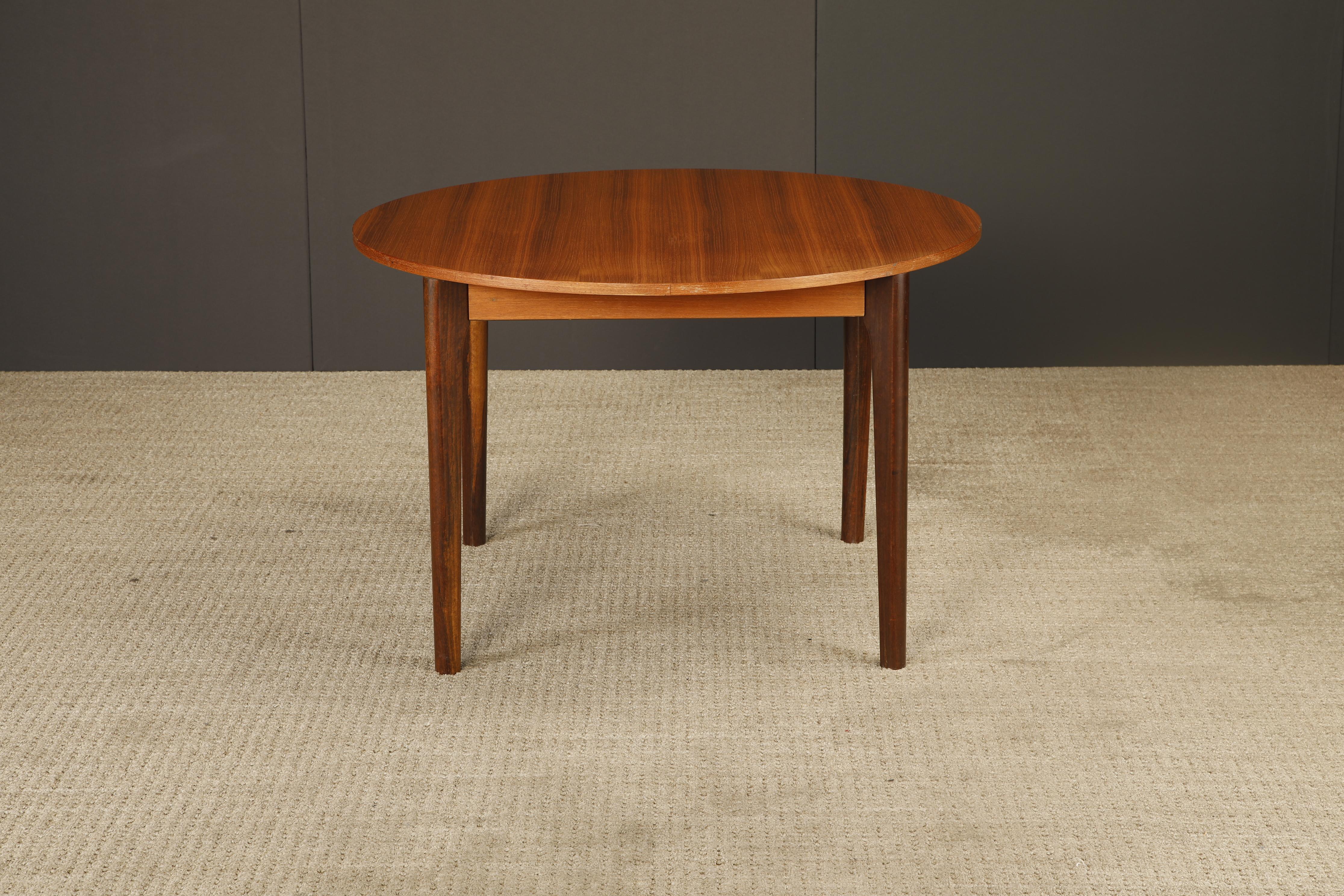 Mid-Century Modern Round Dining / Café / Game Table, Denmark, 1960s For Sale 10