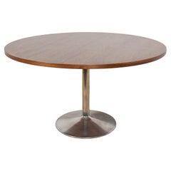 Mid-Century Modern Round Dining Table, Denmark, 1970s