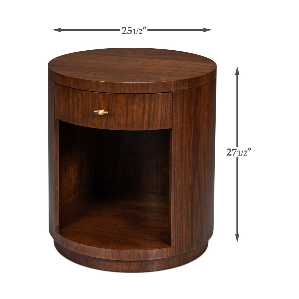 Mid-Century Modern Round End Table For Sale 6