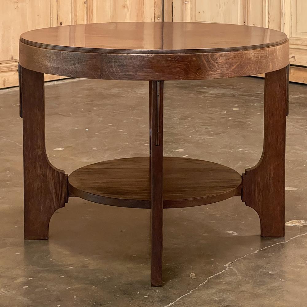 Mid-Century Modern Round End Table 1