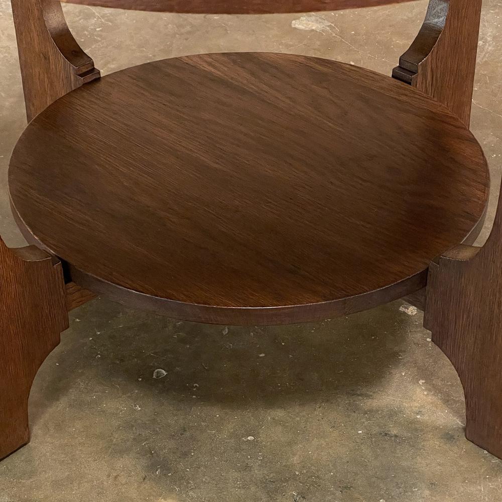 Mid-Century Modern Round End Table 2