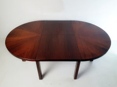 Mid-Century Modern Round Extendable Dining Table by Ico Parisi for Mim Italy