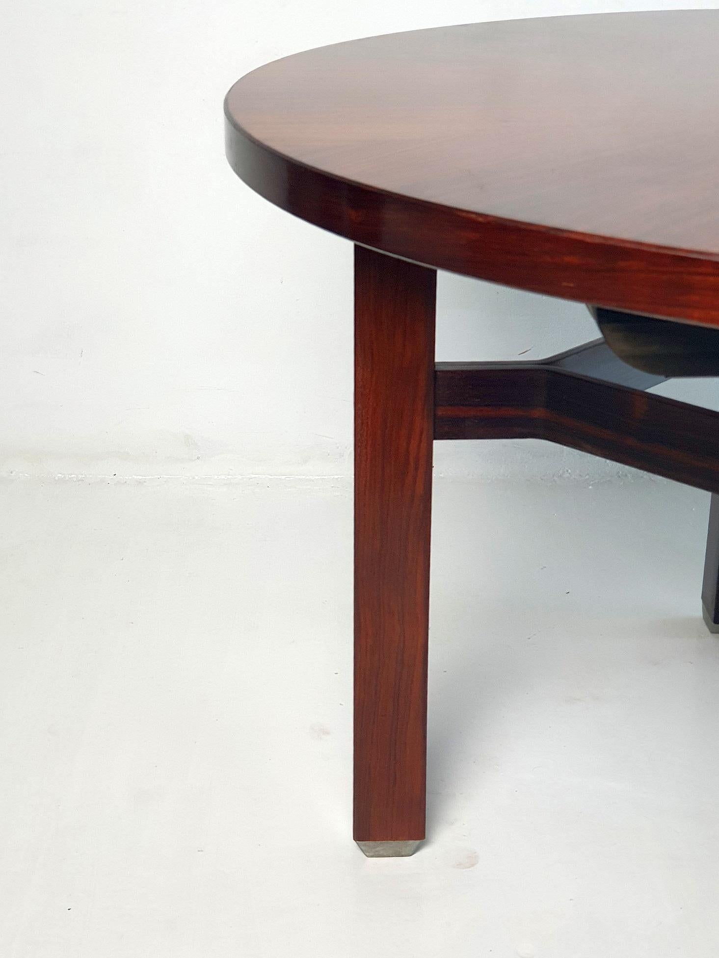 20th Century Mid-Century Modern Round Extendable Dining Table by Ico Parisi for Mim Italy For Sale