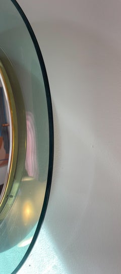 Mid-Century Modern Round Fontana Arte Mirror by Max Ingrand, Italy, 1960s