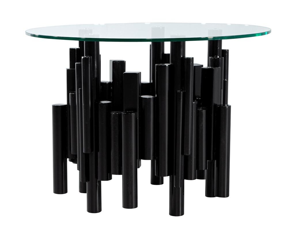 Verre Table ronde en verre et métal The Moderns en vente