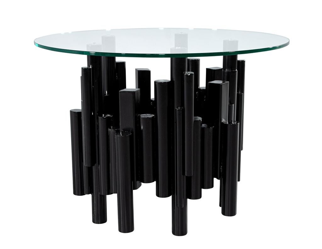 Table ronde en verre et métal The Moderns en vente 1