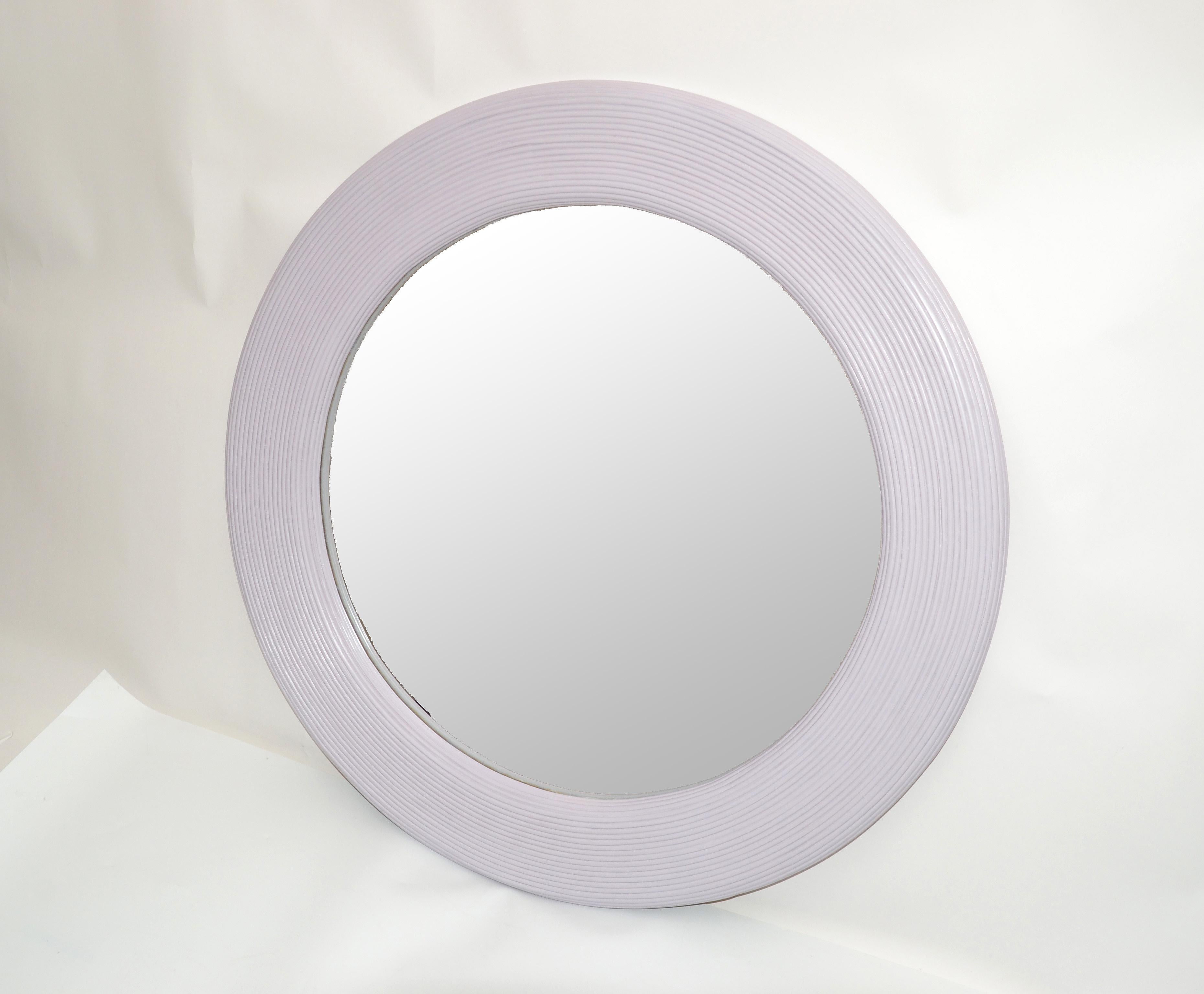 purple wall mirrors