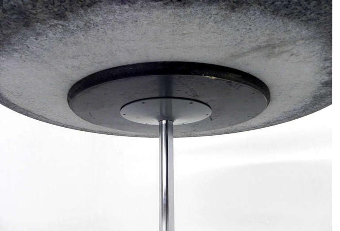 Mid Century Modern Round Iridescent Granite Tulip Base Dining Center Table MINT! For Sale 1