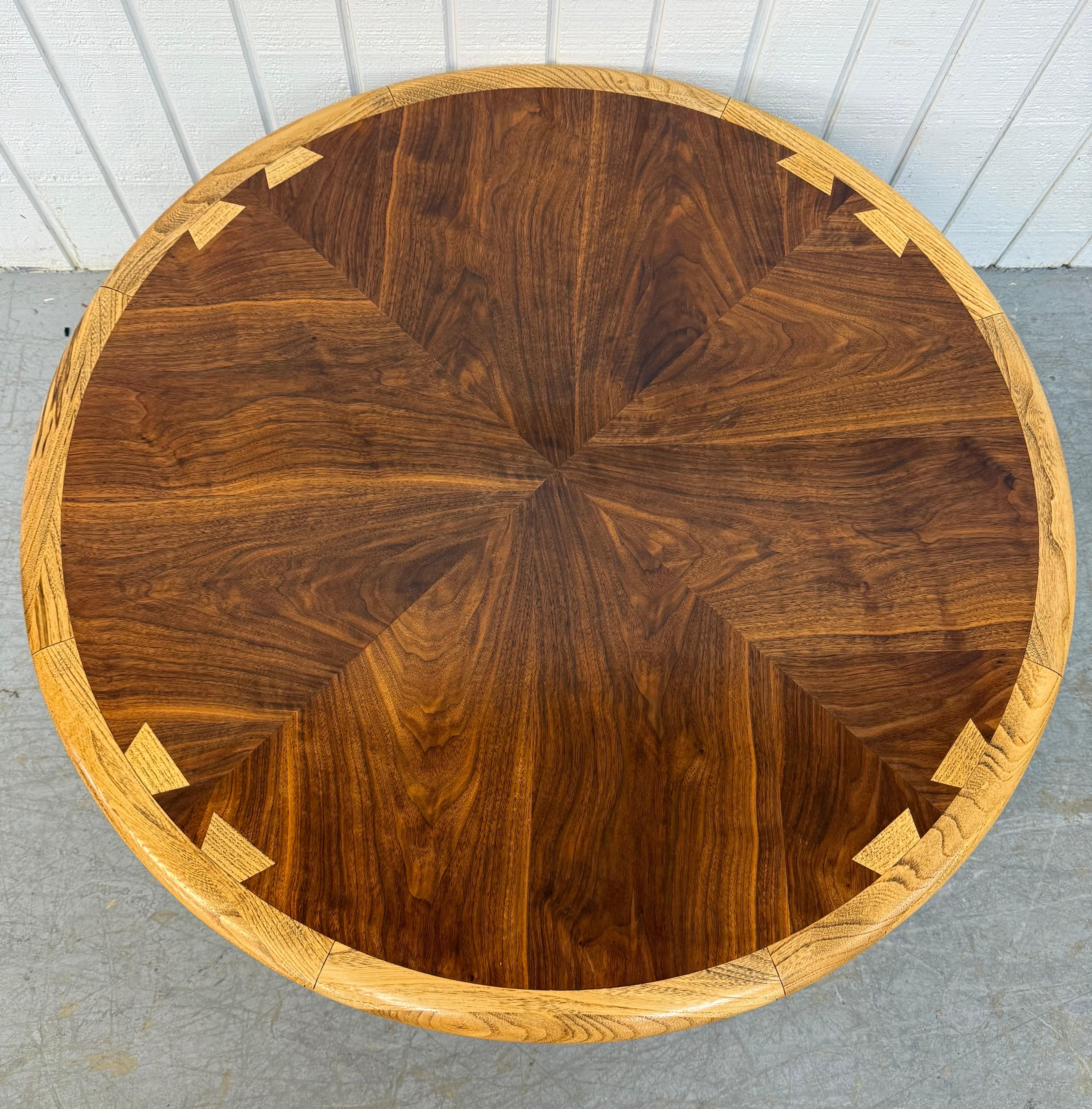 American Mid-Century Modern Round Lane Acclaim Coffee Table For Sale