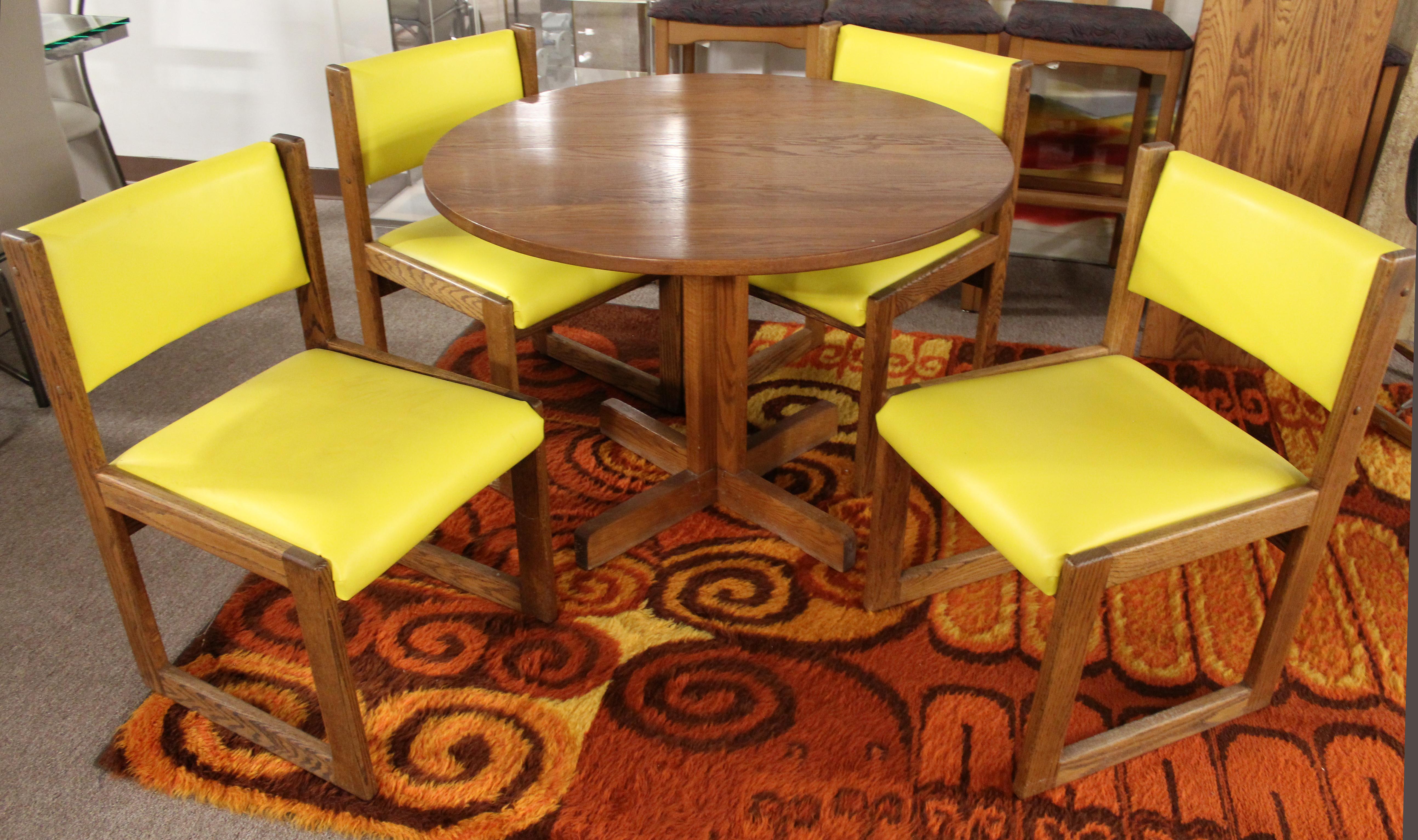 mid century game table and chairs