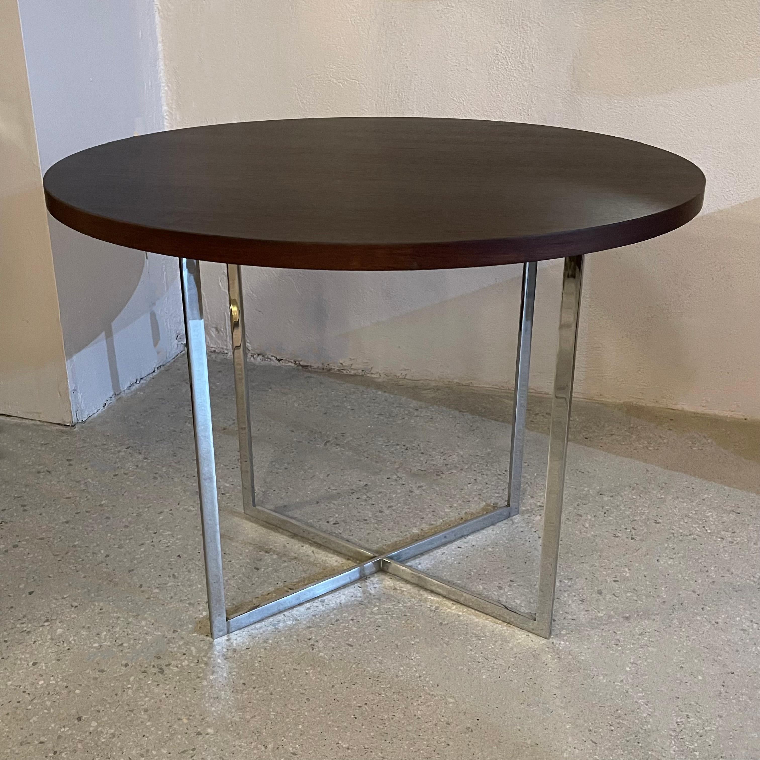 Mid-century modern, 1970's dining table features a 36