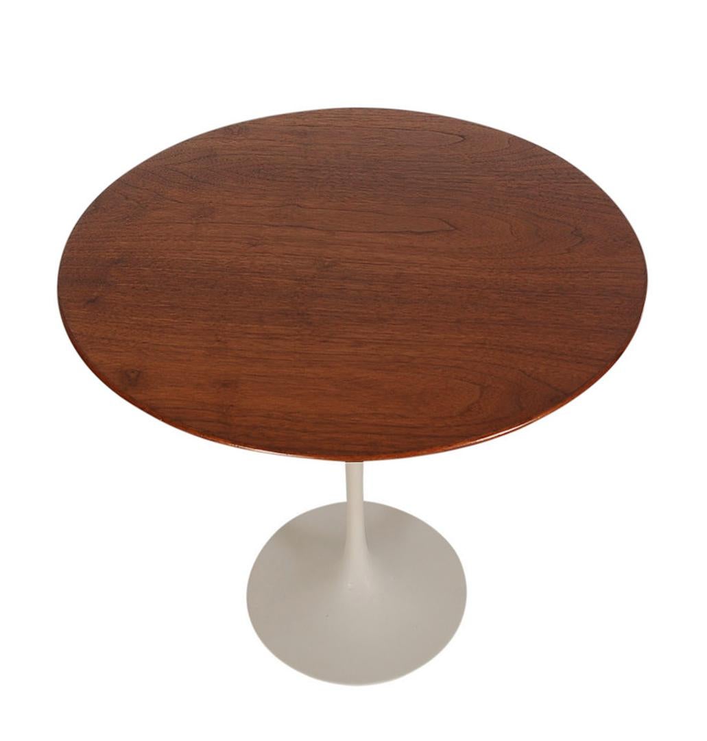 mid century modern round end table