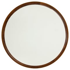 Mid-Century Modern Round Wall Mirror, Sweden, 1950s