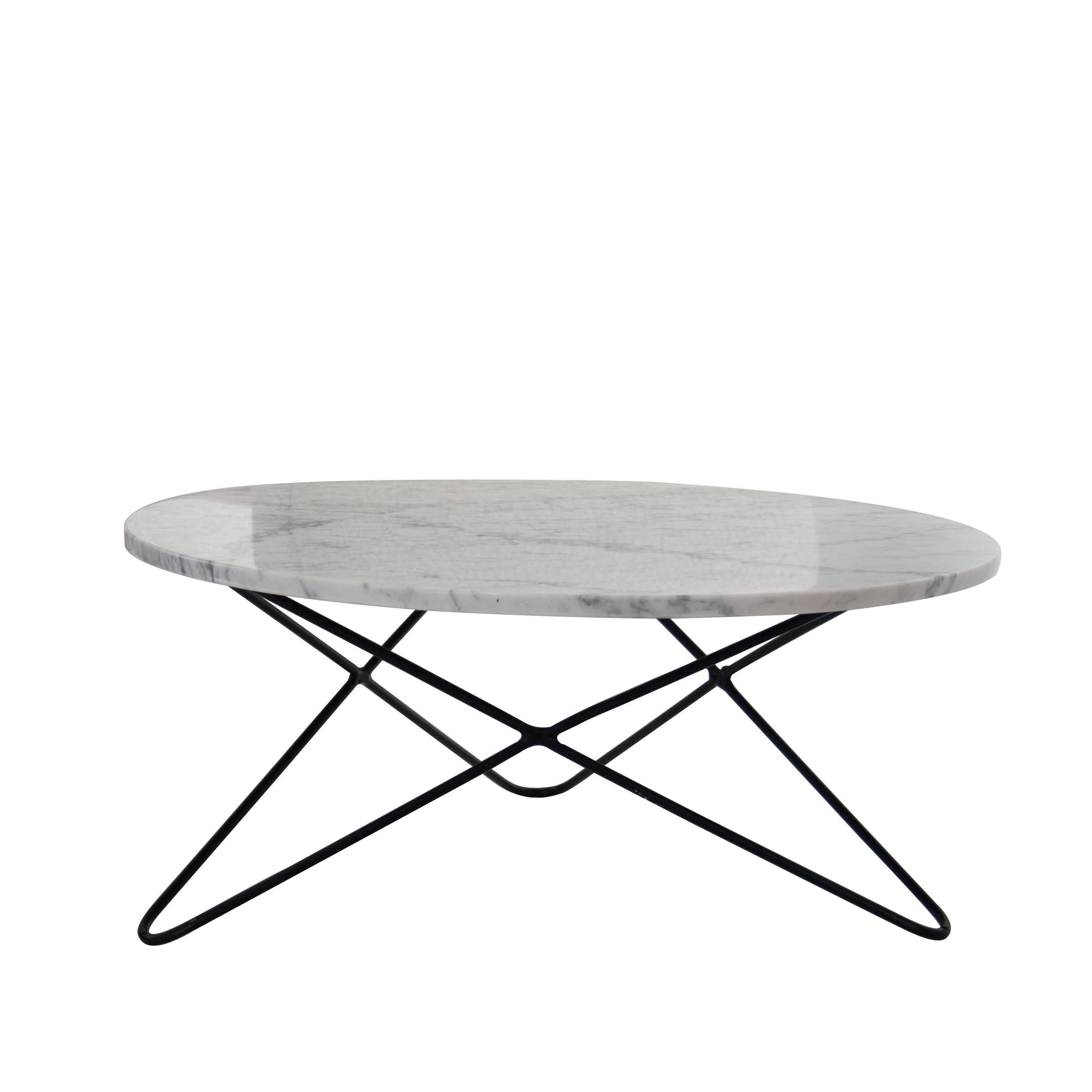 Mid-Century Modern Rounded Marble Center Table, Italy, 1950 In Good Condition In Madrid, ES